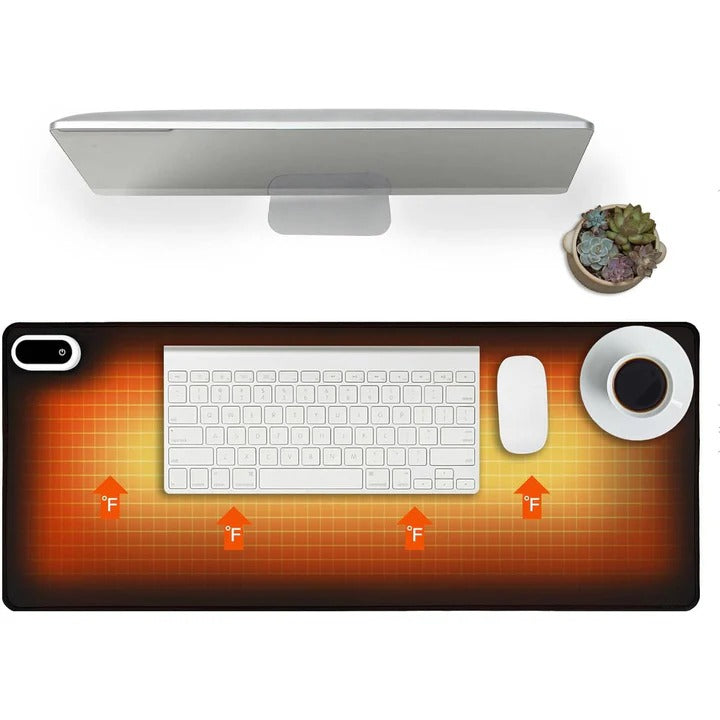Heated Desk Mat with 5 Heat Settings and Digital Display – Harwelton