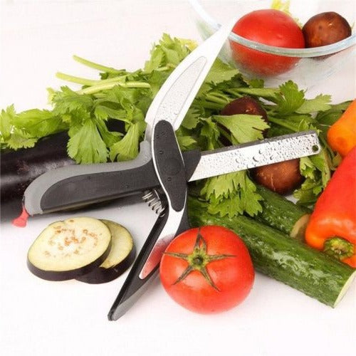 Harwelton™ 2-in-1 Food Chopper Scissors with Stainless Steel Blades