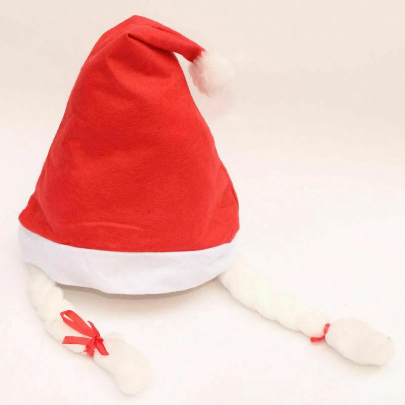 Light-Up Plush Santa Hat with Colour-Changing LED Characters