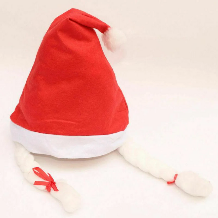 Light-Up Plush Santa Hat with Colour-Changing LED Characters