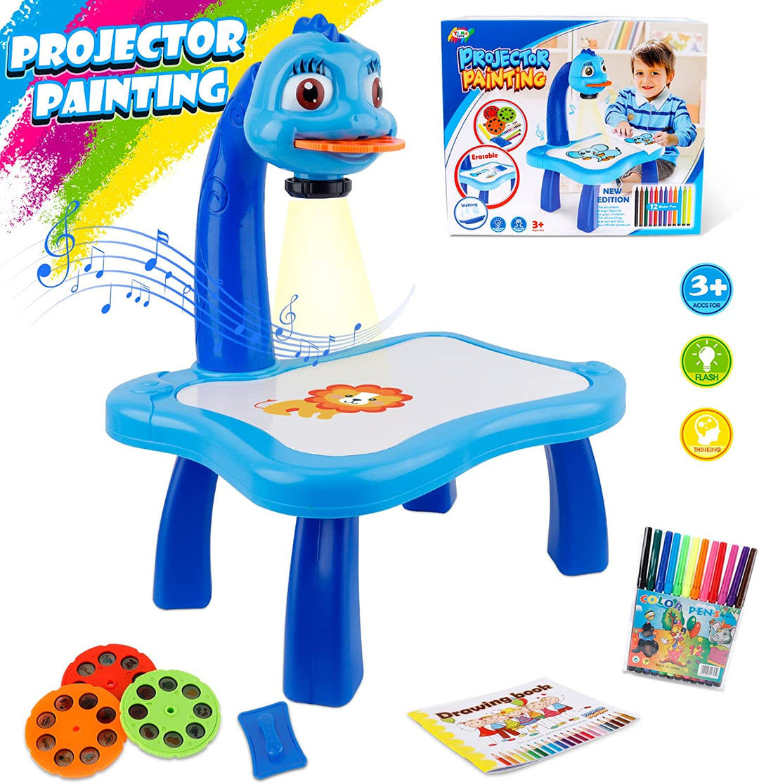 Harwelton™ LED Drawing Projector for Kids with Pattern Slides