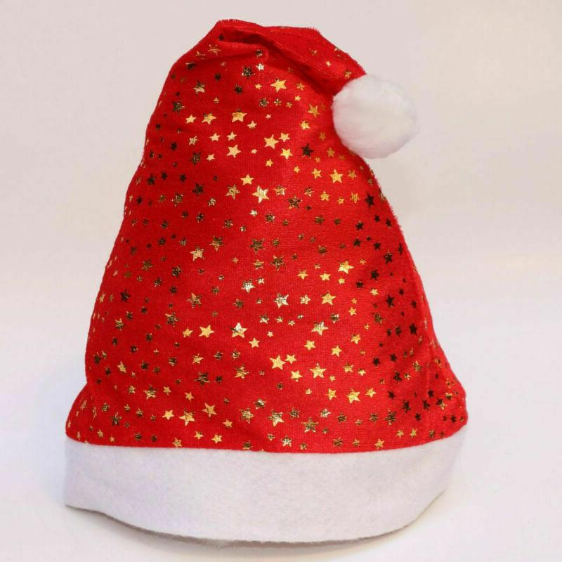Light-Up Plush Santa Hat with Colour-Changing LED Characters