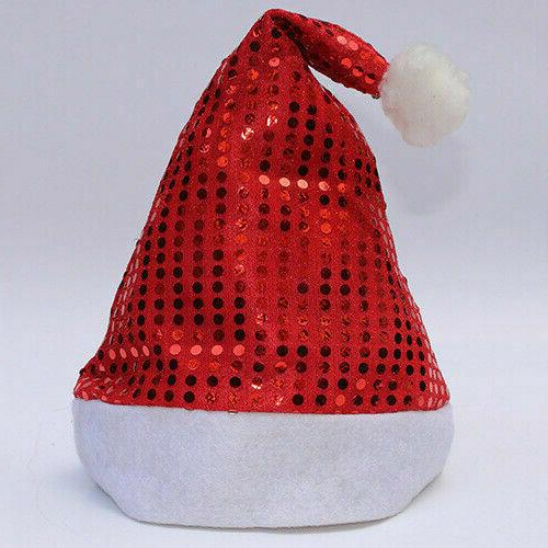 Light-Up Plush Santa Hat with Colour-Changing LED Characters