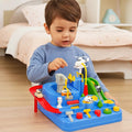 Harwelton™ Mechanical Car Track Game with Levers, Buttons and Ramps