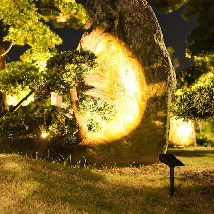 Harwelton™ Solar LED Garden Spotlight with Zoom Lens and RGB Light