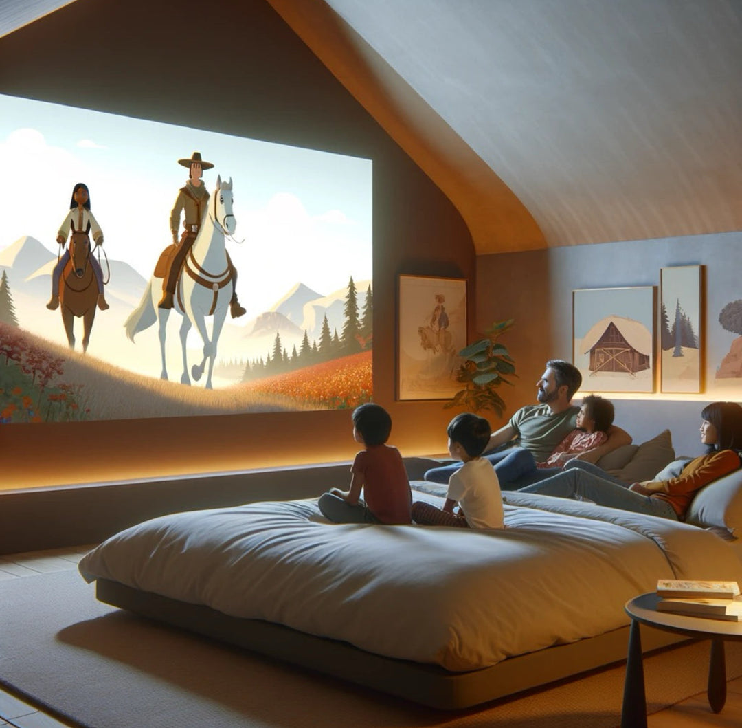 Harwelton™ Mini Movie Projector for Big-Screen Nights at Home