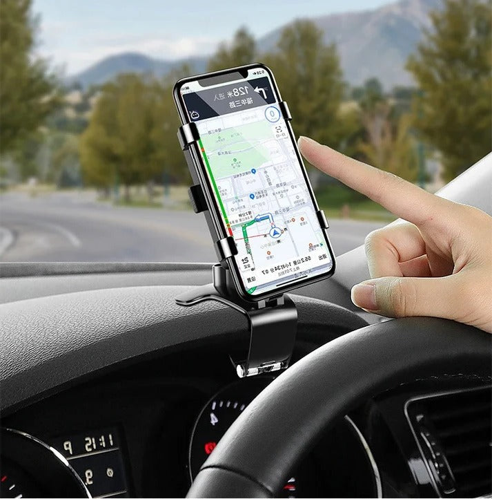360° Rotating Car Phone Holder with Anti-Slip Grip