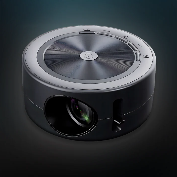 Mini Portable Projector with 1080P Support and Power Bank Use