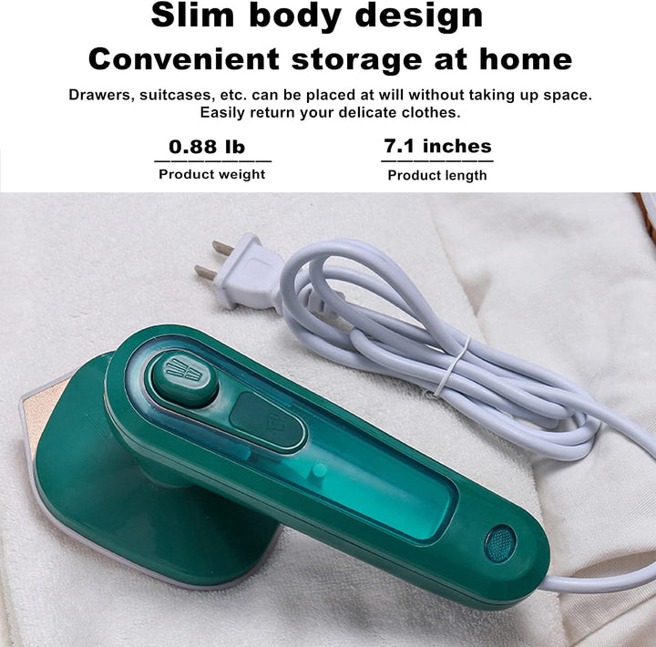 Harwelton™ Compact Travel Steam Iron with Fast Heat-Up and Dry &amp; Wet Modes