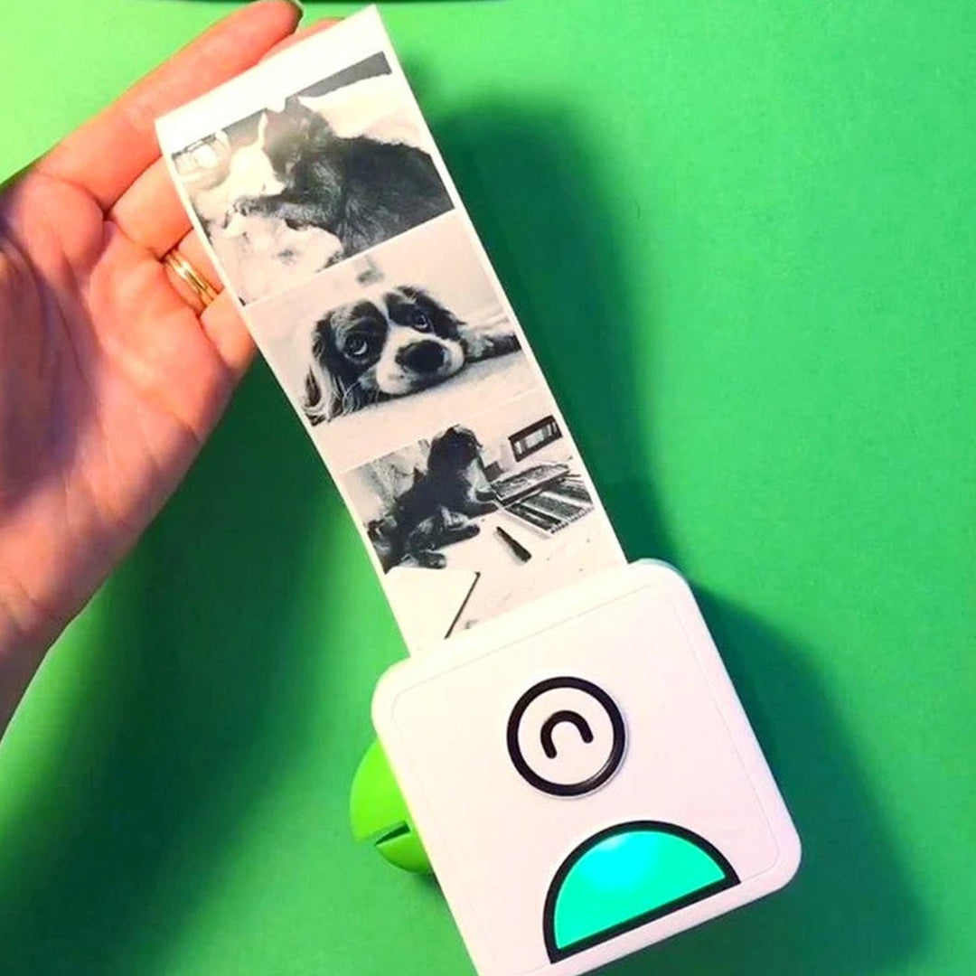 Pocket Inkless Printer for Phone Photos via Bluetooth