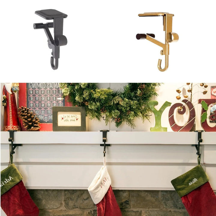 2-in-1 Non-Slip Stocking and Garland Holder for Mantelpieces