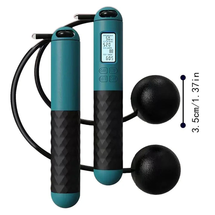 Harwelton™ Cordless Weighted Skipping Rope with Digital Counter
