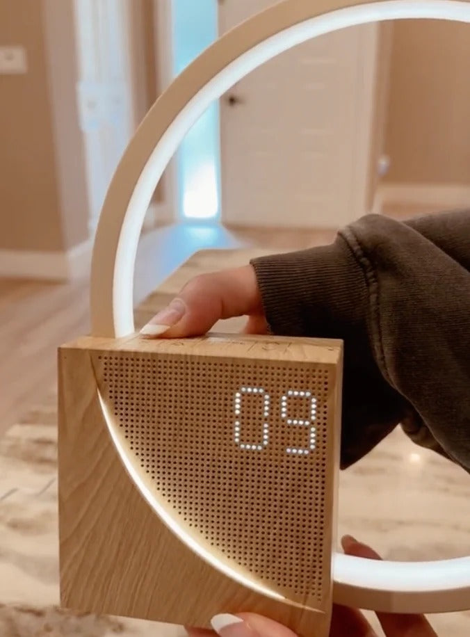 Scandi Sunrise Alarm Clock with FM Radio and USB Charging