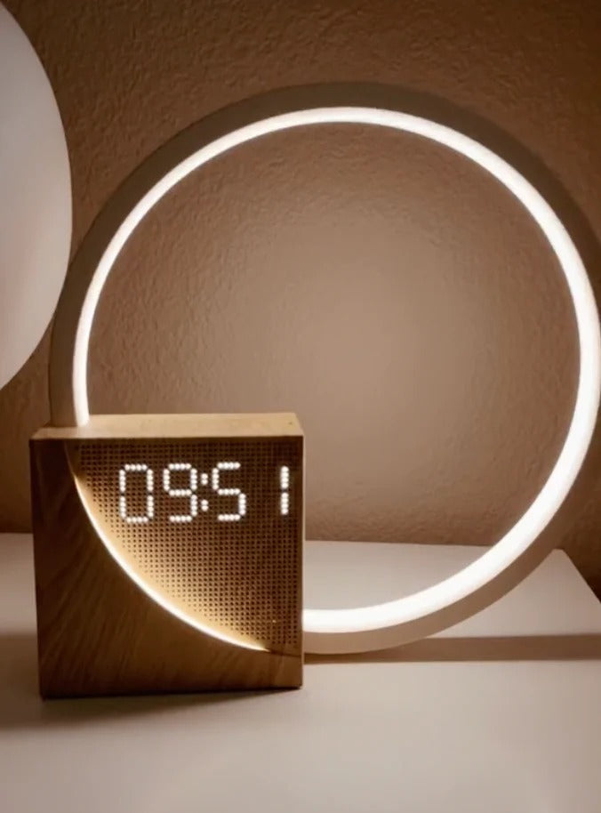 Scandi Sunrise Alarm Clock with FM Radio and USB Charging