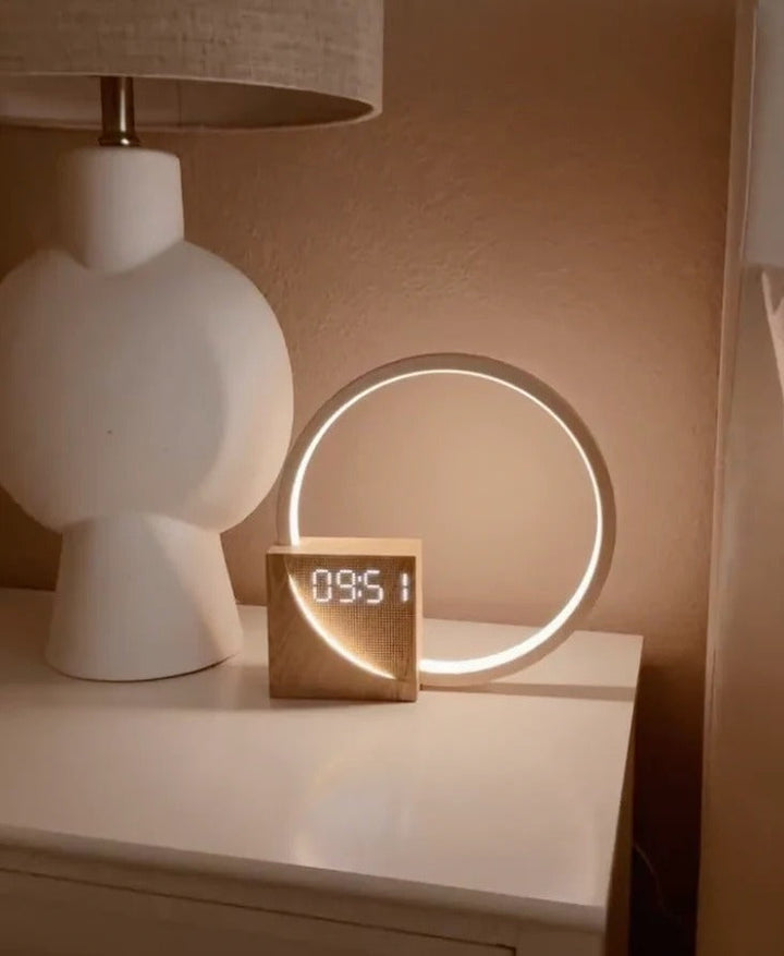 Scandi Sunrise Alarm Clock with FM Radio and USB Charging