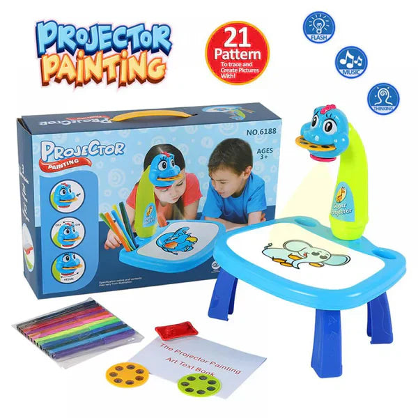 Harwelton™ LED Drawing Projector for Kids with Pattern Slides