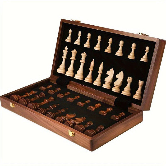Harwelton™ Wooden Chess Set with 34 Pieces and Two Extra Figures