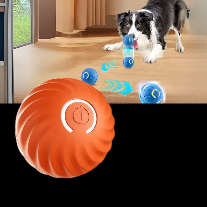 Self-Rolling Dog Ball with Obstacle Avoidance, Rechargeable