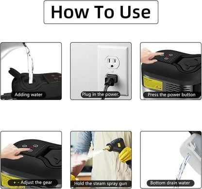 Harwelton™ Handheld High-Pressure Steam Cleaner with 6 Power Settings