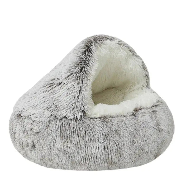 Calming Cave Dog Bed with Snug Hooded Nest Design