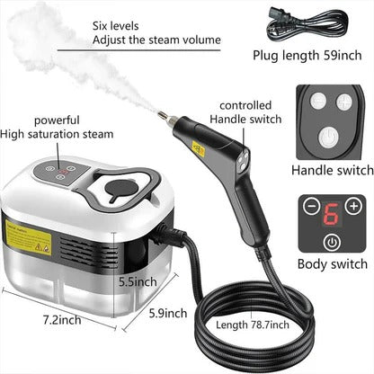 Harwelton™ Handheld High-Pressure Steam Cleaner with 6 Power Settings
