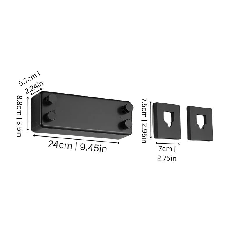 Retractable Wall-Mounted Washing Line with Two Lines