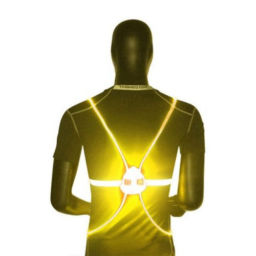 LED Reflective Night Vest with 360° Visibility and 3 Light Modes