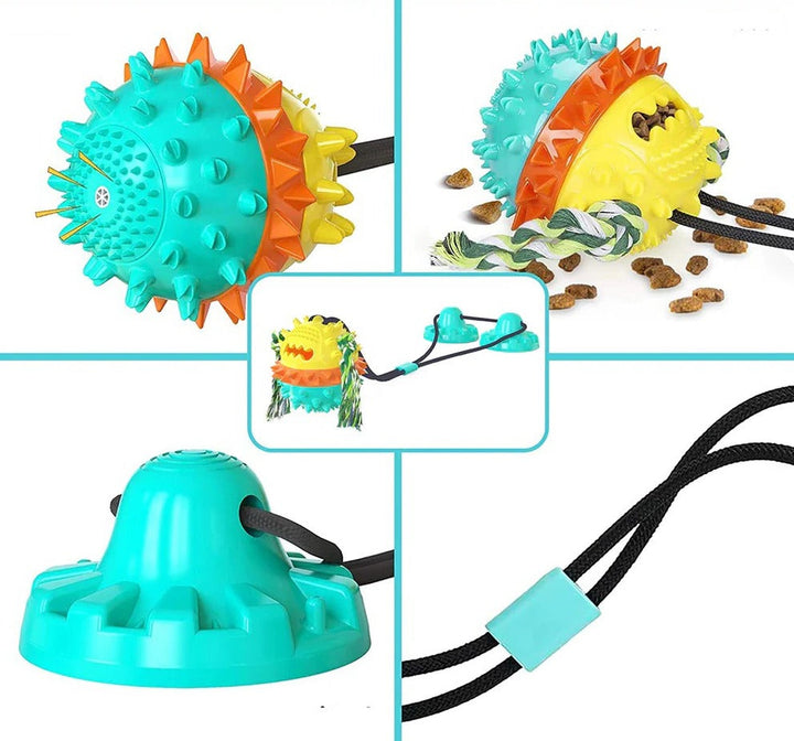 Self-Moving Pet Toy with Chew Bars and Rolling Balls
