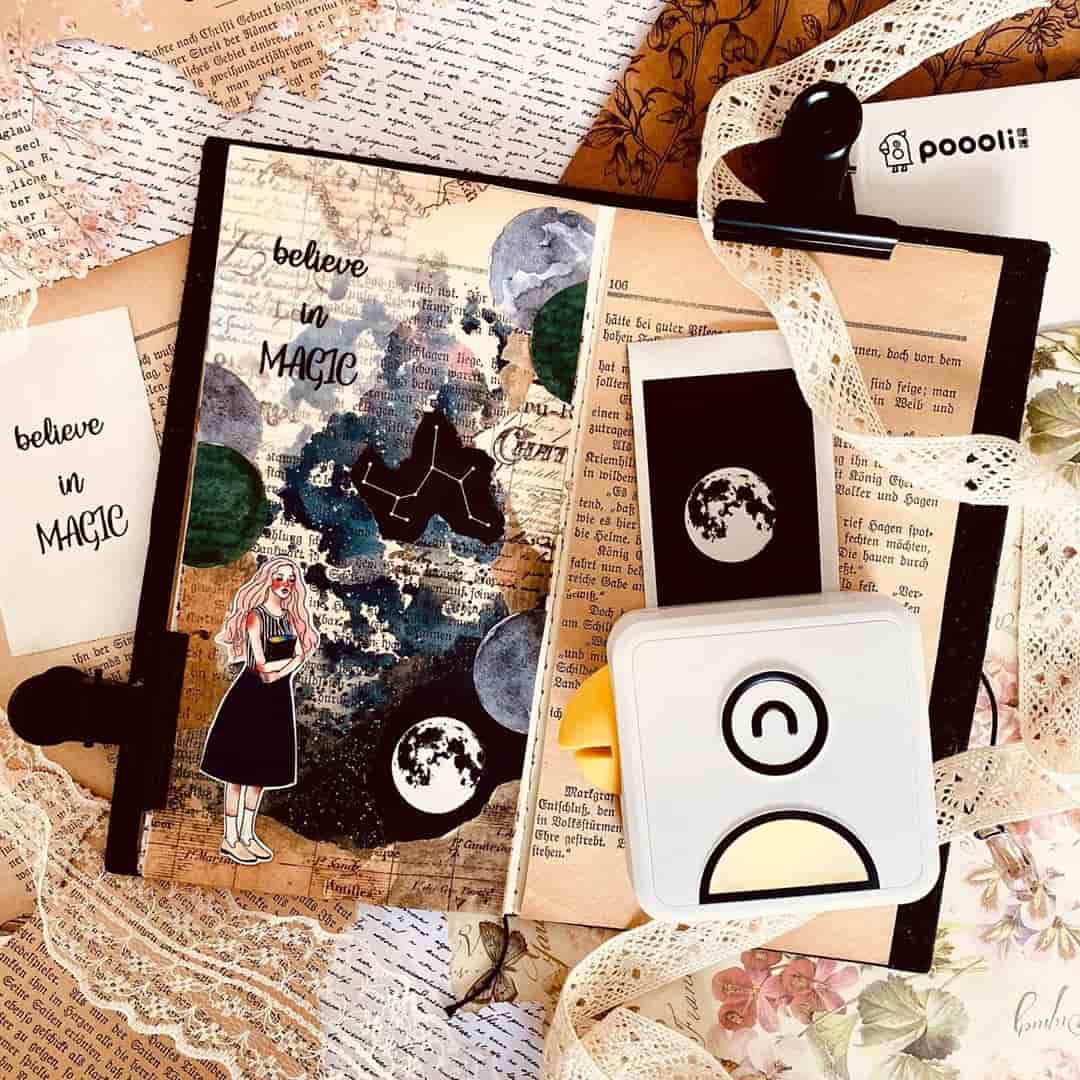 Pocket Inkless Printer for Phone Photos via Bluetooth