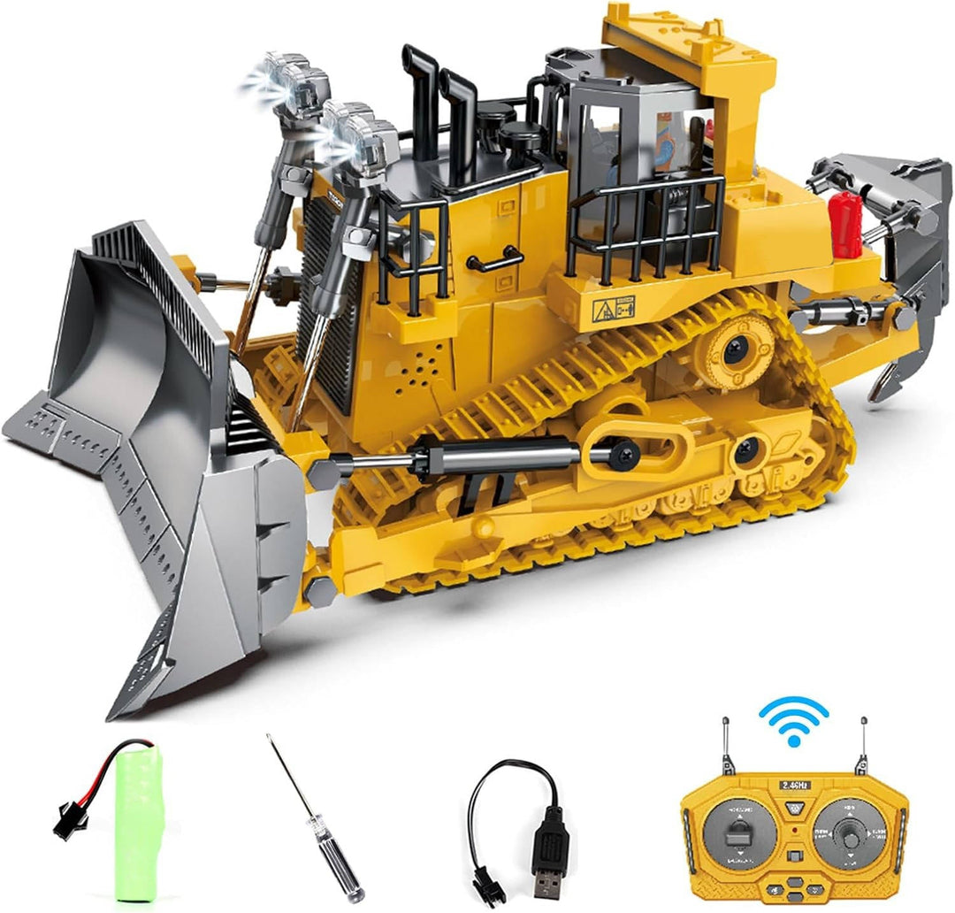 Harwelton™ Remote Control Excavator with Metal Tools and 360° Rotation