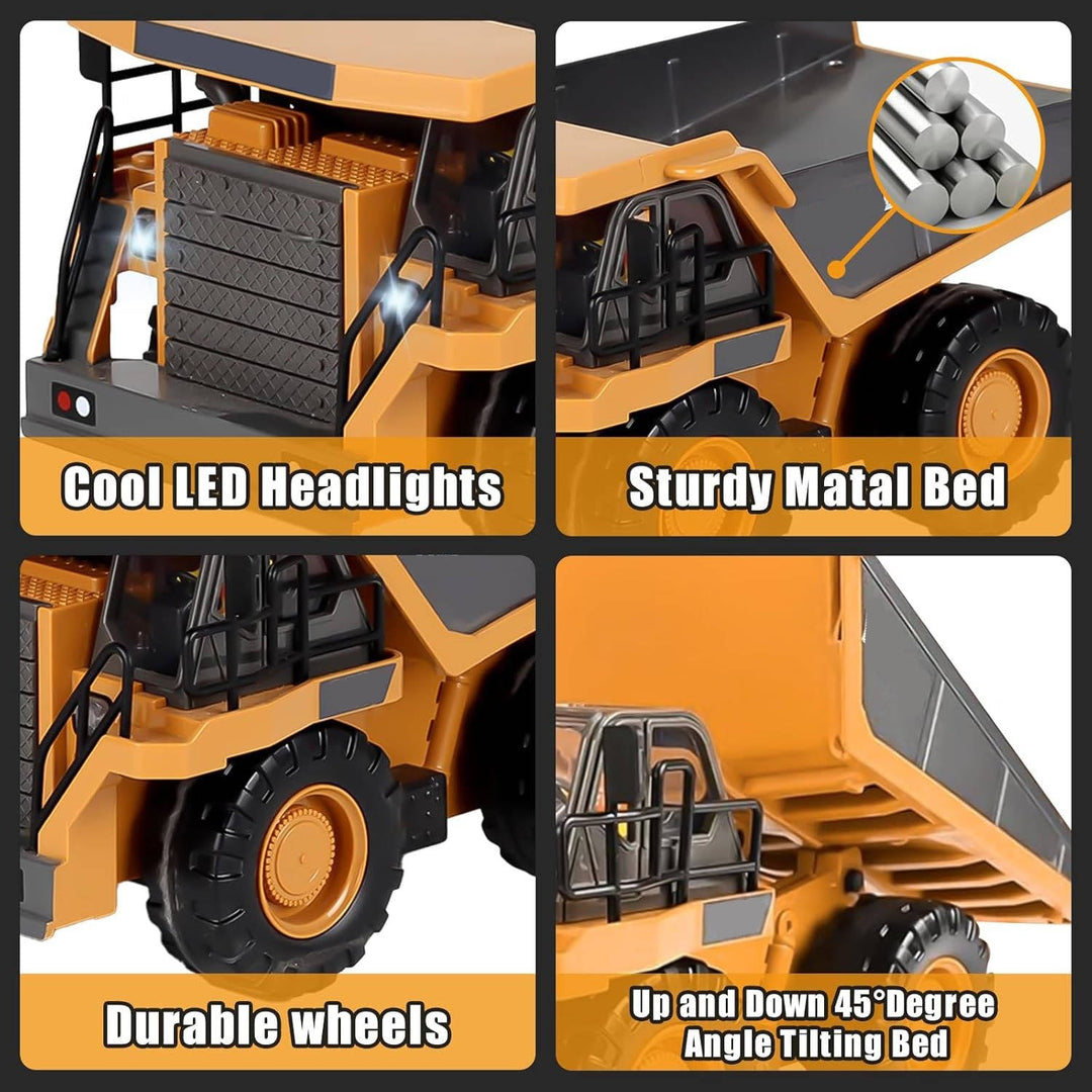 Harwelton™ Remote Control Excavator with Metal Tools and 360° Rotation
