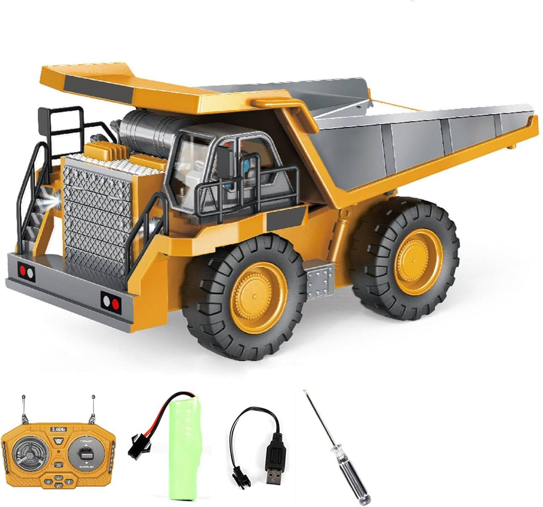 Harwelton™ Remote Control Excavator with Metal Tools and 360° Rotation