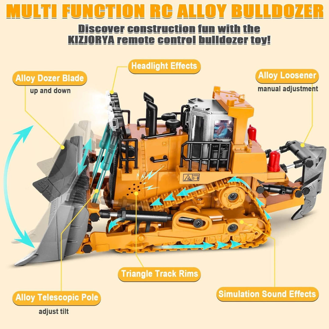 Harwelton™ Remote Control Excavator with Metal Tools and 360° Rotation
