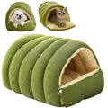 Harwelton™ Enclosed Winter Cat Bed with Fleece Lining and Washable Cover