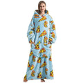 Harwelton™ Long Sherpa Blanket Hoodie with Fun Prints and Big Pocket
