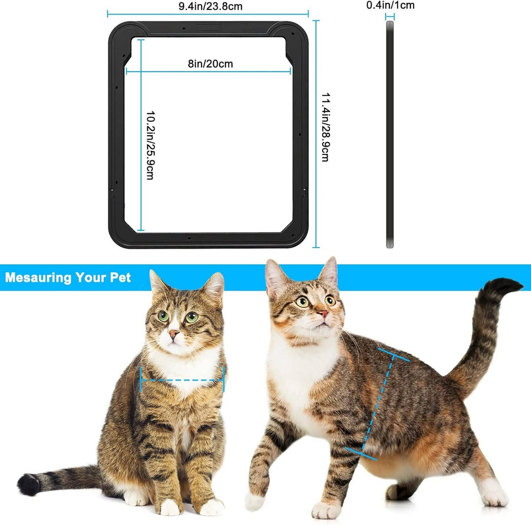 Magnetic Pet Screen Door Flap for Dogs and Cats with Lock