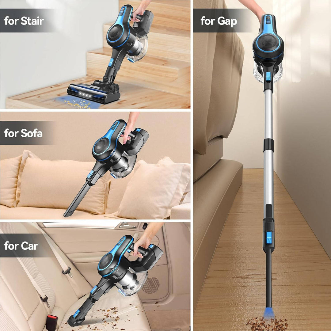 Lightweight Cordless Vacuum Cleaner with 5-Layer Filtration