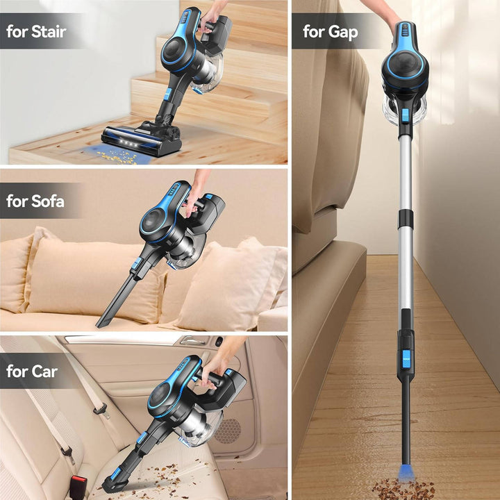 Lightweight Cordless Vacuum Cleaner with 5-Layer Filtration