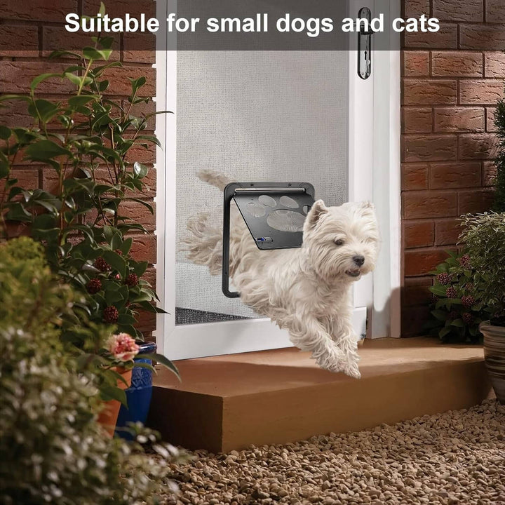 Magnetic Pet Screen Door Flap for Dogs and Cats with Lock