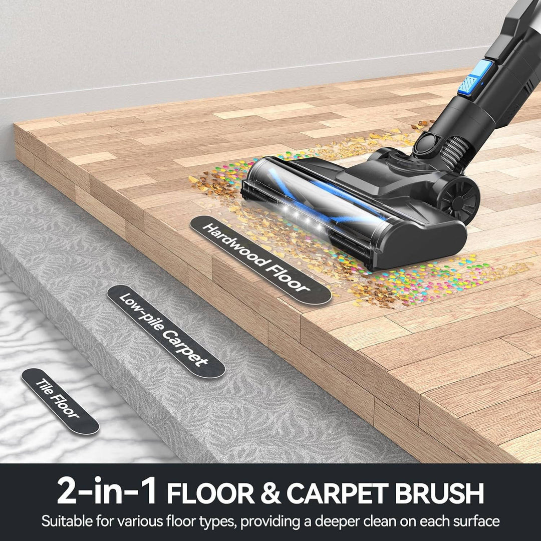 Lightweight Cordless Vacuum Cleaner with 5-Layer Filtration
