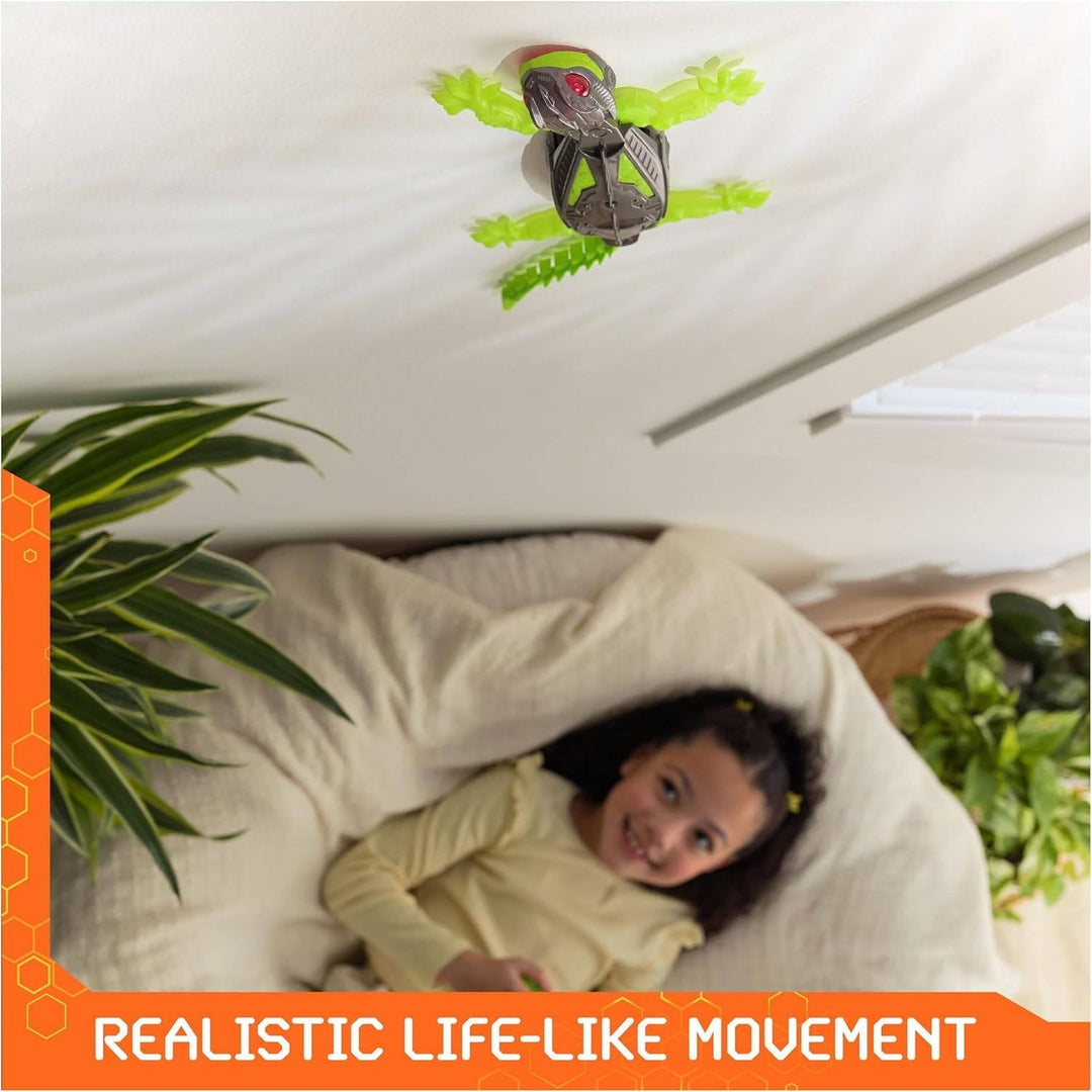 Wall-Climbing RC Lizard with Glowing LED Eyes