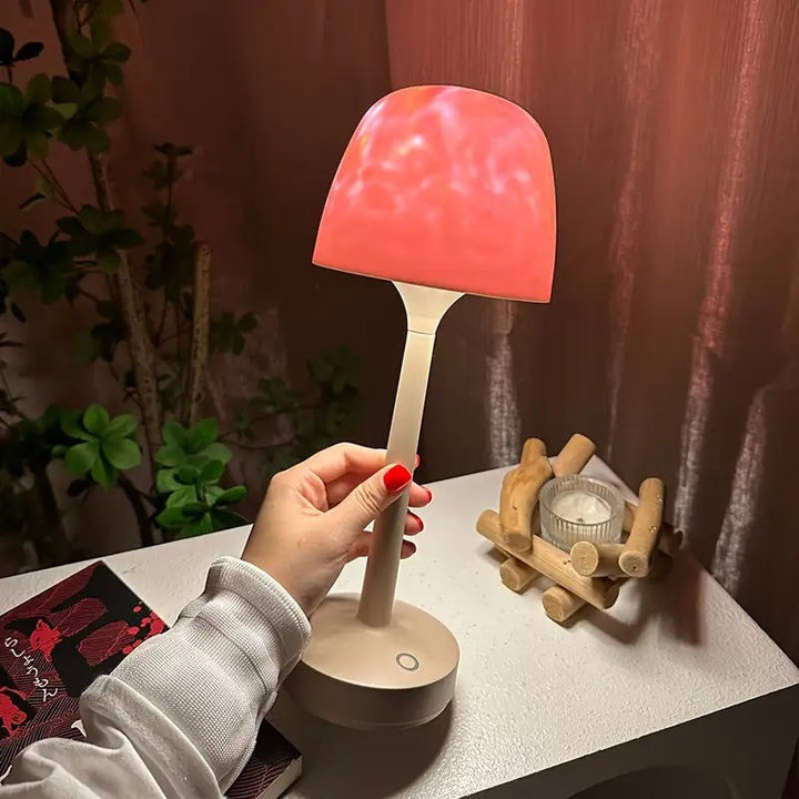 Cordless Water Ripple Projector Lamp with Remote, 16 Colours