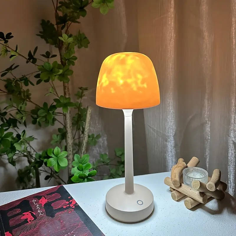 Cordless Water Ripple Projector Lamp with Remote, 16 Colours
