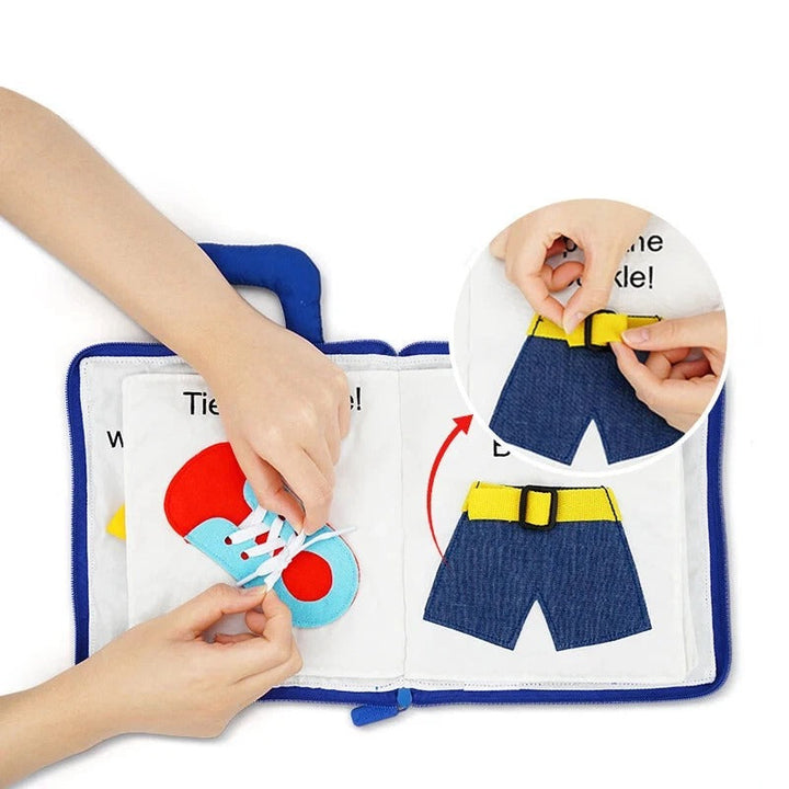 Montessori Soft Cloth Book for Babies with Crinkle Pages