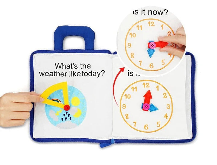 Montessori Soft Cloth Book for Babies with Crinkle Pages