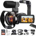 Harwelton™ 4K Vlogging Camcorder with 48MP Photos, Flip Screen and Wi-Fi