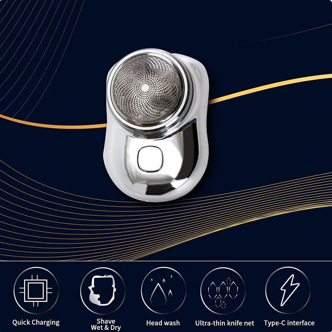 Harwelton™ Pocket-Sized Electric Shaver with Fast USB-C Charging