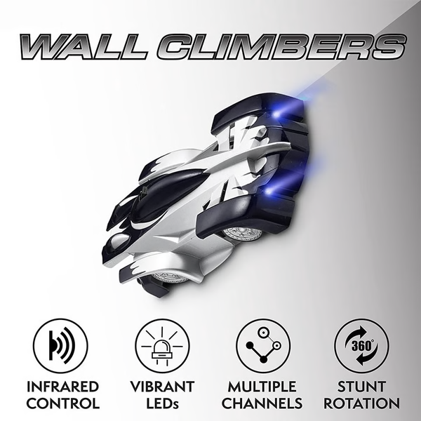 Wall Climbing Remote Control Car with LED Lights