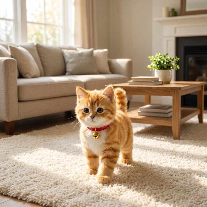 Walking and Meowing Plush Robot Kitten for Children