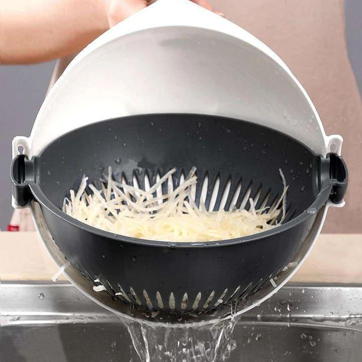 7-in-1 Vegetable Chopper with Grater, Peeler and Drainer